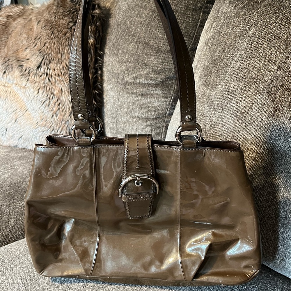 Coach Z Soho Patent Leather Carryall